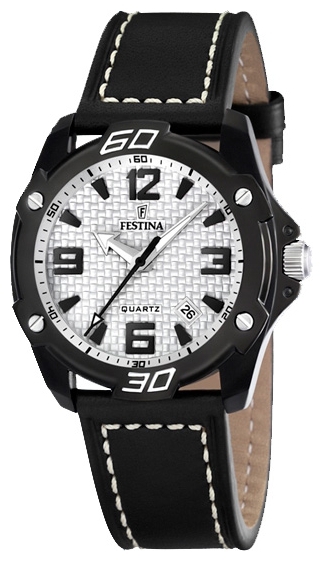 Festina F16491.1 - мужские наручные часы из коллекции Sport Festina F16491.1 - мужские наручные часы из коллекции SportFestina<br><br><br>Бренд: Festina<br>Модель: Festina F16491/1<br>Артикул: F16491.1<br>Вариант артикула: None<br>Коллекция: Sport<br>Подколлекция: None<br>Страна: Испания<br>Пол: мужские<br>Тип механизма: кварцевые<br>Механизм: None<br>Количество камней: None<br>Автоподзавод: None<br>Источник энергии: от батарейки<br>Срок службы элемента питания: None<br>Дисплей: стрелки<br>Цифры: арабские<br>Водозащита: WR 30<br>Противоударные: None<br>Материал корпуса: нерж. сталь, PVD покрытие<br>Материал браслета: кожа<br>Материал безеля: None<br>Стекло: минеральное<br>Антибликовое покрытие: None<br>Цвет корпуса: None<br>Цвет браслета: None<br>Цвет циферблата: None<br>Цвет безеля: None<br>Размеры: 47x47x12 мм<br>Диаметр: None<br>Диаметр корпуса: None<br>Толщина: None<br>Ширина ремешка: None<br>Вес: None<br>Спорт-функции: None<br>Подсветка: стрелок<br>Вставка: None<br>Отображение даты: число<br>Хронограф: None<br>Таймер: None<br>Термометр: None<br>Хронометр: None<br>GPS: None<br>Радиосинхронизация: None<br>Барометр: None<br>Скелетон: None<br>Дополнительная информация: элемент питания SR626SW, срок службы батарейки 35 месяцев<br>Дополнительные функции: None