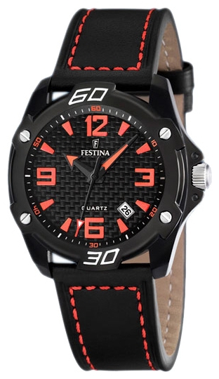 Festina F16491.6 - мужские наручные часы из коллекции Sport Festina F16491.6 - мужские наручные часы из коллекции SportFestina<br><br><br>Бренд: Festina<br>Модель: Festina F16491/6<br>Артикул: F16491.6<br>Вариант артикула: None<br>Коллекция: Sport<br>Подколлекция: None<br>Страна: Испания<br>Пол: мужские<br>Тип механизма: кварцевые<br>Механизм: None<br>Количество камней: None<br>Автоподзавод: None<br>Источник энергии: от батарейки<br>Срок службы элемента питания: None<br>Дисплей: стрелки<br>Цифры: арабские<br>Водозащита: WR 30<br>Противоударные: None<br>Материал корпуса: нерж. сталь, PVD покрытие<br>Материал браслета: кожа<br>Материал безеля: None<br>Стекло: минеральное<br>Антибликовое покрытие: None<br>Цвет корпуса: None<br>Цвет браслета: None<br>Цвет циферблата: None<br>Цвет безеля: None<br>Размеры: 47x47x12 мм<br>Диаметр: None<br>Диаметр корпуса: None<br>Толщина: None<br>Ширина ремешка: None<br>Вес: None<br>Спорт-функции: None<br>Подсветка: стрелок<br>Вставка: None<br>Отображение даты: число<br>Хронограф: None<br>Таймер: None<br>Термометр: None<br>Хронометр: None<br>GPS: None<br>Радиосинхронизация: None<br>Барометр: None<br>Скелетон: None<br>Дополнительная информация: элемент питания SR626SW, срок службы батарейки 35 месяцев<br>Дополнительные функции: None
