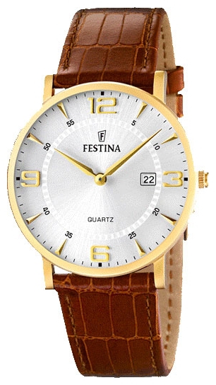 Festina F16478.3 - мужские наручные часы из коллекции Classic Festina F16478.3 - мужские наручные часы из коллекции ClassicFestina<br><br><br>Бренд: Festina<br>Модель: Festina F16478/3<br>Артикул: F16478.3<br>Вариант артикула: None<br>Коллекция: Classic<br>Подколлекция: None<br>Страна: Испания<br>Пол: мужские<br>Тип механизма: кварцевые<br>Механизм: None<br>Количество камней: None<br>Автоподзавод: None<br>Источник энергии: от батарейки<br>Срок службы элемента питания: None<br>Дисплей: стрелки<br>Цифры: арабские<br>Водозащита: WR 30<br>Противоударные: None<br>Материал корпуса: нерж. сталь, покрытие: позолота<br>Материал браслета: кожа<br>Материал безеля: None<br>Стекло: минеральное<br>Антибликовое покрытие: None<br>Цвет корпуса: None<br>Цвет браслета: None<br>Цвет циферблата: None<br>Цвет безеля: None<br>Размеры: None<br>Диаметр: None<br>Диаметр корпуса: None<br>Толщина: None<br>Ширина ремешка: None<br>Вес: None<br>Спорт-функции: None<br>Подсветка: None<br>Вставка: None<br>Отображение даты: число<br>Хронограф: None<br>Таймер: None<br>Термометр: None<br>Хронометр: None<br>GPS: None<br>Радиосинхронизация: None<br>Барометр: None<br>Скелетон: None<br>Дополнительная информация: None<br>Дополнительные функции: None