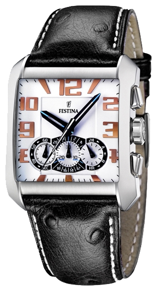 Festina F16294.1 - мужские наручные часы из коллекции Retro Festina F16294.1 - мужские наручные часы из коллекции RetroFestina<br><br><br>Бренд: Festina<br>Модель: Festina F16294/1<br>Артикул: F16294.1<br>Вариант артикула: None<br>Коллекция: Retro<br>Подколлекция: None<br>Страна: Испания<br>Пол: мужские<br>Тип механизма: кварцевые<br>Механизм: None<br>Количество камней: None<br>Автоподзавод: None<br>Источник энергии: от батарейки<br>Срок службы элемента питания: None<br>Дисплей: стрелки<br>Цифры: арабские<br>Водозащита: WR 50<br>Противоударные: None<br>Материал корпуса: нерж. сталь<br>Материал браслета: кожа<br>Материал безеля: None<br>Стекло: минеральное<br>Антибликовое покрытие: None<br>Цвет корпуса: None<br>Цвет браслета: None<br>Цвет циферблата: None<br>Цвет безеля: None<br>Размеры: 38x38x13 мм<br>Диаметр: None<br>Диаметр корпуса: None<br>Толщина: None<br>Ширина ремешка: None<br>Вес: None<br>Спорт-функции: секундомер<br>Подсветка: стрелок<br>Вставка: None<br>Отображение даты: None<br>Хронограф: есть<br>Таймер: None<br>Термометр: None<br>Хронометр: None<br>GPS: None<br>Радиосинхронизация: None<br>Барометр: None<br>Скелетон: None<br>Дополнительная информация: None<br>Дополнительные функции: None