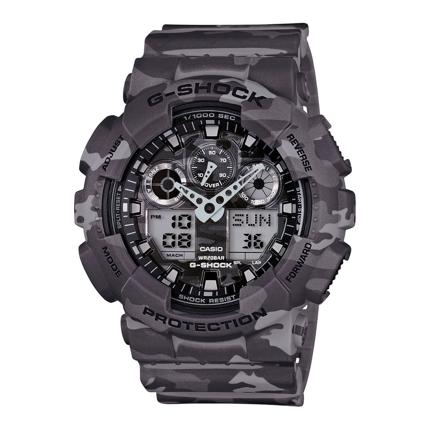 Casio G-SHOCK GA-100CM-8A / GA-100CM-8AER - мужские наручные часы Casio G-SHOCK GA-100CM-8A / GA-100CM-8AER - мужские наручные часыCasio<br><br><br>Бренд: Casio<br>Модель: Casio GA-100CM-8A<br>Артикул: GA-100CM-8A<br>Вариант артикула: GA-100CM-8AER<br>Коллекция: G-SHOCK<br>Подколлекция: None<br>Страна: Япония<br>Пол: мужские<br>Тип механизма: кварцевые<br>Механизм: None<br>Количество камней: None<br>Автоподзавод: None<br>Источник энергии: от батарейки<br>Срок службы элемента питания: None<br>Дисплей: стрелки + цифры<br>Цифры: отсутствуют<br>Водозащита: WR 200<br>Противоударные: есть<br>Материал корпуса: пластик<br>Материал браслета: пластик<br>Материал безеля: None<br>Стекло: минеральное<br>Антибликовое покрытие: None<br>Цвет корпуса: None<br>Цвет браслета: None<br>Цвет циферблата: None<br>Цвет безеля: None<br>Размеры: 51.2x55x16.9 мм<br>Диаметр: None<br>Диаметр корпуса: None<br>Толщина: None<br>Ширина ремешка: None<br>Вес: 74 г<br>Спорт-функции: секундомер, таймер обратного отсчета<br>Подсветка: дисплея<br>Вставка: None<br>Отображение даты: вечный календарь, число, месяц, день недели<br>Хронограф: None<br>Таймер: None<br>Термометр: None<br>Хронометр: None<br>GPS: None<br>Радиосинхронизация: None<br>Барометр: None<br>Скелетон: None<br>Дополнительная информация: автоподсветка, повтор сигнала будильника, ежечасный сигнал, защитная функция антимагнит; элемент питания CR1220, срок службы батарейки 2 года<br>Дополнительные функции: второй часовой пояс, будильник (количество установок: 5)