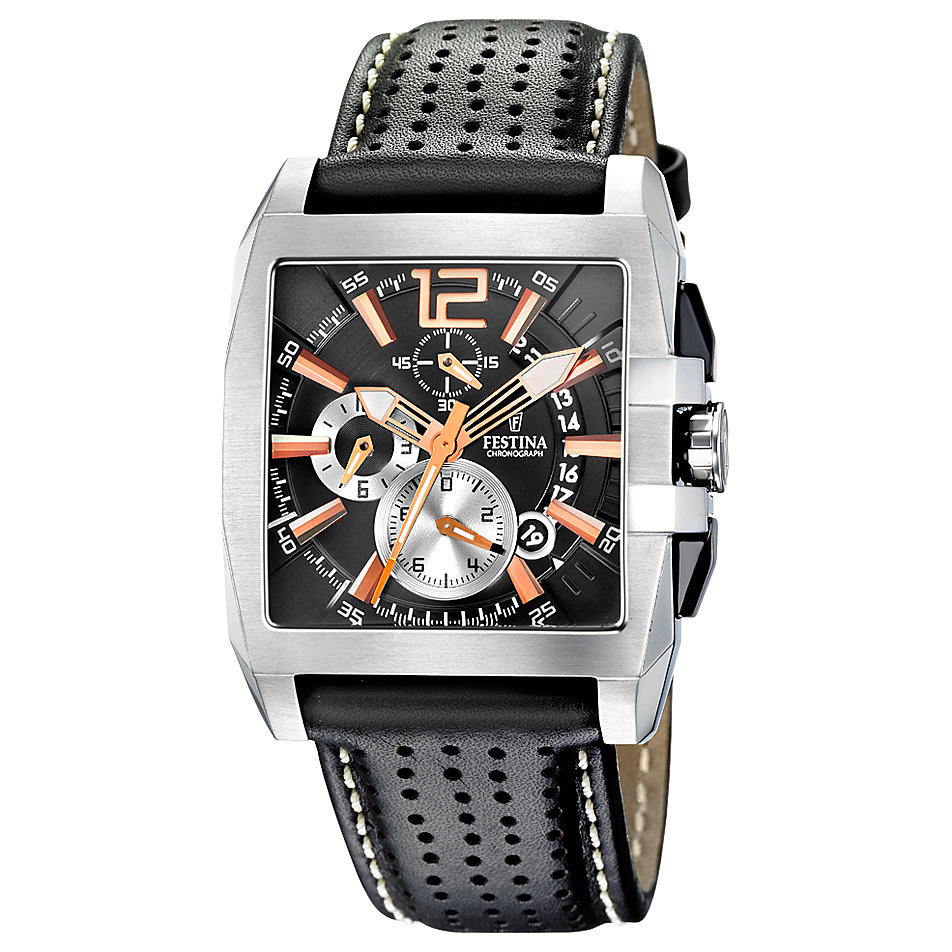 Festina F16363.3 - мужские наручные часы из коллекции Chronograph Festina F16363.3 - мужские наручные часы из коллекции ChronographFestina<br><br><br>Бренд: Festina<br>Модель: Festina F16363/3<br>Артикул: F16363.3<br>Вариант артикула: None<br>Коллекция: Chronograph<br>Подколлекция: None<br>Страна: Испания<br>Пол: мужские<br>Тип механизма: кварцевые<br>Механизм: None<br>Количество камней: None<br>Автоподзавод: None<br>Источник энергии: от батарейки<br>Срок службы элемента питания: None<br>Дисплей: стрелки<br>Цифры: арабские<br>Водозащита: WR 50<br>Противоударные: None<br>Материал корпуса: нерж. сталь<br>Материал браслета: кожа<br>Материал безеля: None<br>Стекло: минеральное<br>Антибликовое покрытие: None<br>Цвет корпуса: None<br>Цвет браслета: None<br>Цвет циферблата: None<br>Цвет безеля: None<br>Размеры: 39.4x13.5 мм<br>Диаметр: None<br>Диаметр корпуса: None<br>Толщина: None<br>Ширина ремешка: None<br>Вес: None<br>Спорт-функции: None<br>Подсветка: стрелок<br>Вставка: None<br>Отображение даты: число<br>Хронограф: есть<br>Таймер: None<br>Термометр: None<br>Хронометр: None<br>GPS: None<br>Радиосинхронизация: None<br>Барометр: None<br>Скелетон: None<br>Дополнительная информация: None<br>Дополнительные функции: None