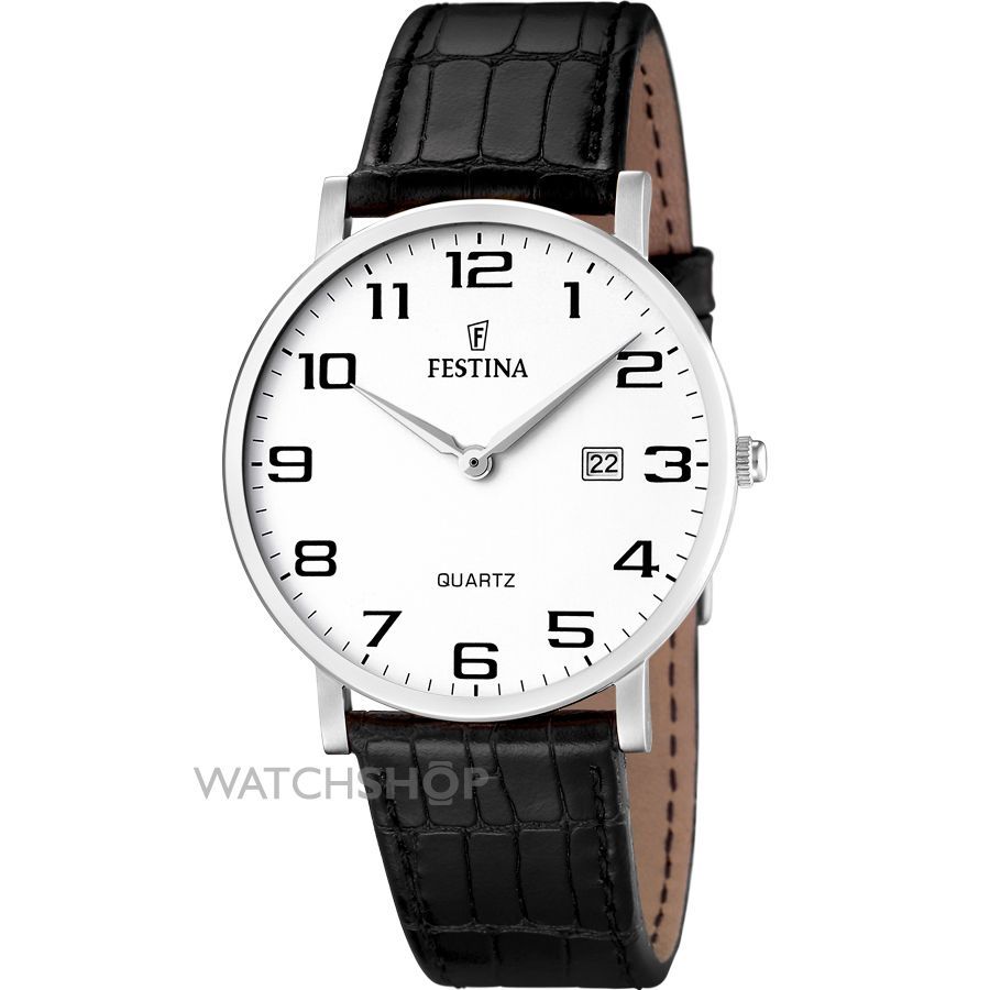 Festina F16476.1 - мужские наручные часы из коллекции Classic Festina F16476.1 - мужские наручные часы из коллекции ClassicFestina<br><br><br>Бренд: Festina<br>Модель: Festina F16476/1<br>Артикул: F16476.1<br>Вариант артикула: None<br>Коллекция: Classic<br>Подколлекция: None<br>Страна: Испания<br>Пол: мужские<br>Тип механизма: кварцевые<br>Механизм: None<br>Количество камней: None<br>Автоподзавод: None<br>Источник энергии: от батарейки<br>Срок службы элемента питания: None<br>Дисплей: стрелки<br>Цифры: арабские<br>Водозащита: WR 30<br>Противоударные: None<br>Материал корпуса: нерж. сталь<br>Материал браслета: кожа<br>Материал безеля: None<br>Стекло: минеральное<br>Антибликовое покрытие: None<br>Цвет корпуса: None<br>Цвет браслета: None<br>Цвет циферблата: None<br>Цвет безеля: None<br>Размеры: None<br>Диаметр: None<br>Диаметр корпуса: None<br>Толщина: None<br>Ширина ремешка: None<br>Вес: None<br>Спорт-функции: None<br>Подсветка: None<br>Вставка: None<br>Отображение даты: число<br>Хронограф: None<br>Таймер: None<br>Термометр: None<br>Хронометр: None<br>GPS: None<br>Радиосинхронизация: None<br>Барометр: None<br>Скелетон: None<br>Дополнительная информация: None<br>Дополнительные функции: None