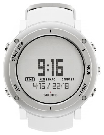 Suunto SS018735000 - мужские наручные часы из коллекции Core Suunto SS018735000 - мужские наручные часы из коллекции CoreSuunto<br><br><br>Бренд: Suunto<br>Модель: Suunto Core Alu Pure White<br>Артикул: SS018735000<br>Вариант артикула: None<br>Коллекция: Core<br>Подколлекция: None<br>Страна: Финляндия<br>Пол: мужские<br>Тип механизма: кварцевые<br>Механизм: None<br>Количество камней: None<br>Автоподзавод: None<br>Источник энергии: от батарейки<br>Срок службы элемента питания: None<br>Дисплей: цифры<br>Цифры: None<br>Водозащита: WR 30<br>Противоударные: None<br>Материал корпуса: нерж. сталь<br>Материал браслета: None<br>Материал безеля: None<br>Стекло: минеральное<br>Антибликовое покрытие: None<br>Цвет корпуса: None<br>Цвет браслета: None<br>Цвет циферблата: None<br>Цвет безеля: None<br>Размеры: None<br>Диаметр: None<br>Диаметр корпуса: None<br>Толщина: None<br>Ширина ремешка: None<br>Вес: None<br>Спорт-функции: глубиномер, высотомер, барометр, термометр, компас<br>Подсветка: None<br>Вставка: None<br>Отображение даты: None<br>Хронограф: есть<br>Таймер: None<br>Термометр: None<br>Хронометр: None<br>GPS: None<br>Радиосинхронизация: None<br>Барометр: None<br>Скелетон: None<br>Дополнительная информация: None<br>Дополнительные функции: второй часовой пояс, будильник