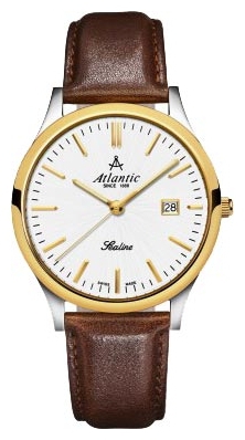 Atlantic 62341.43.21 - мужские наручные часы из коллекции Sealine Atlantic 62341.43.21 - мужские наручные часы из коллекции SealineAtlantic<br><br><br>Бренд: Atlantic<br>Модель: Atlantic 62341.43.21<br>Артикул: 62341.43.21<br>Вариант артикула: None<br>Коллекция: Sealine<br>Подколлекция: None<br>Страна: Швейцария<br>Пол: мужские<br>Тип механизма: кварцевые<br>Механизм: None<br>Количество камней: None<br>Автоподзавод: None<br>Источник энергии: от батарейки<br>Срок службы элемента питания: None<br>Дисплей: стрелки<br>Цифры: отсутствуют<br>Водозащита: WR 30<br>Противоударные: None<br>Материал корпуса: нерж. сталь, PVD покрытие: позолота (частичное)<br>Материал браслета: кожа (не указан)<br>Материал безеля: None<br>Стекло: сапфировое<br>Антибликовое покрытие: None<br>Цвет корпуса: None<br>Цвет браслета: None<br>Цвет циферблата: None<br>Цвет безеля: None<br>Размеры: 40 мм<br>Диаметр: None<br>Диаметр корпуса: None<br>Толщина: None<br>Ширина ремешка: None<br>Вес: None<br>Спорт-функции: None<br>Подсветка: стрелок<br>Вставка: None<br>Отображение даты: число<br>Хронограф: None<br>Таймер: None<br>Термометр: None<br>Хронометр: None<br>GPS: None<br>Радиосинхронизация: None<br>Барометр: None<br>Скелетон: None<br>Дополнительная информация: None<br>Дополнительные функции: None