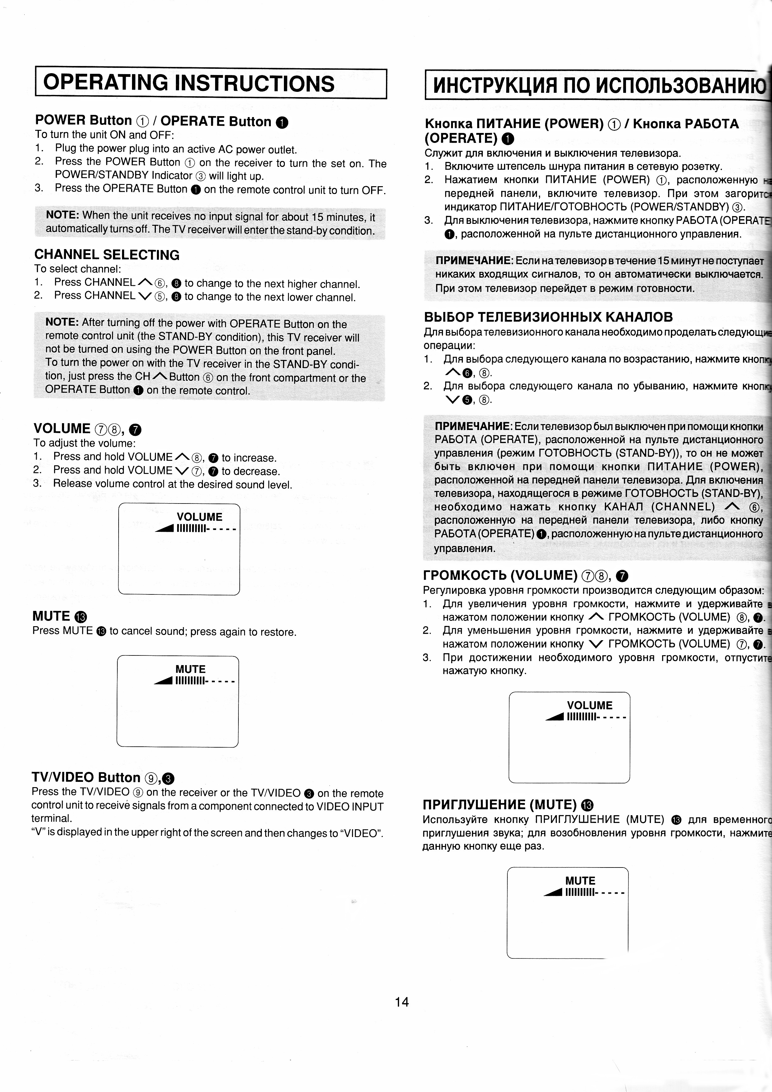 Инструкция телевизора nec