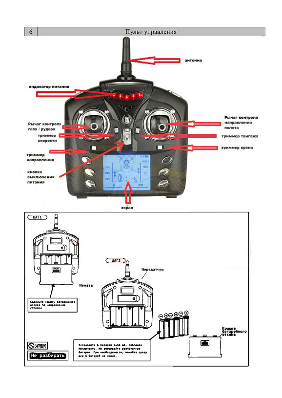 Квадрокоптер инструкция запасные части спарк недорого