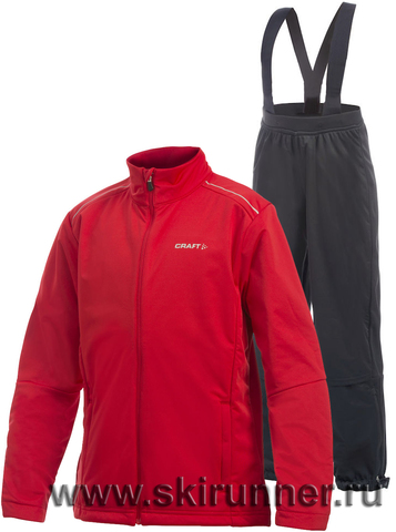 Детский лыжный костюм Craft Warm Storm Red