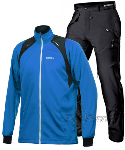 Лыжный костюм Touring Grassi Light Blue мужской