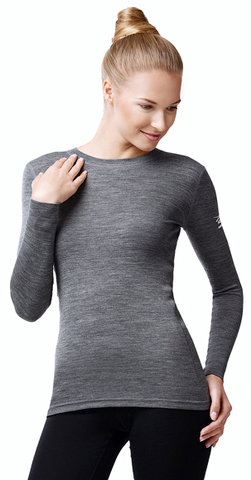Терморубашка из шерсти мериноса Norveg Soft Grey женская