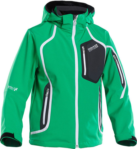 Куртка лыжная 8848 Altitude Salvation Green Softshell детская